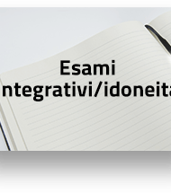 Locandina esami integrativi